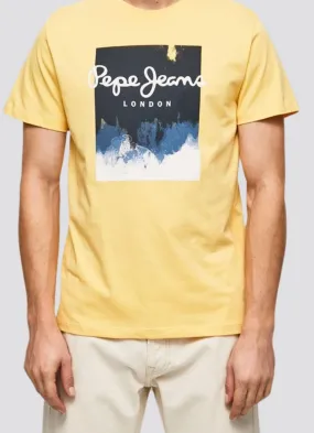 Pepe Jeans Men's Yellow ROSLYN T-Shirts